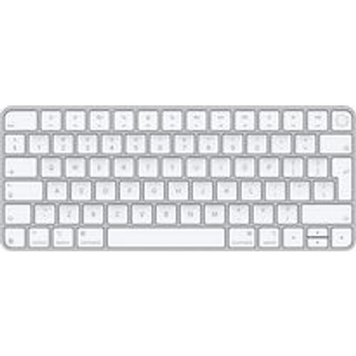 Apple Magic Keyboard mit Touch ID [Mac Modelle mit Chip, englisches Tastaturlayout, QWERTY] silber mit weißen Tasten Tweedehands