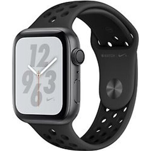 Apple Watch Nike+ Series 4 44 mm aluminium space gijs met Nike sportarmbandje [wifi] grijszwart