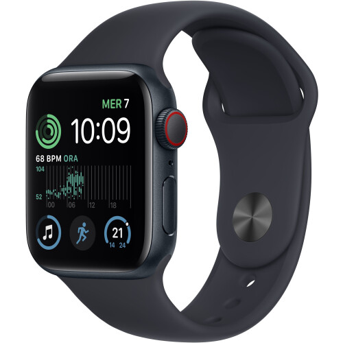 Apple Watch SE (2022) - Smartwatch - GPS + Cellular - 40mm - Zwart