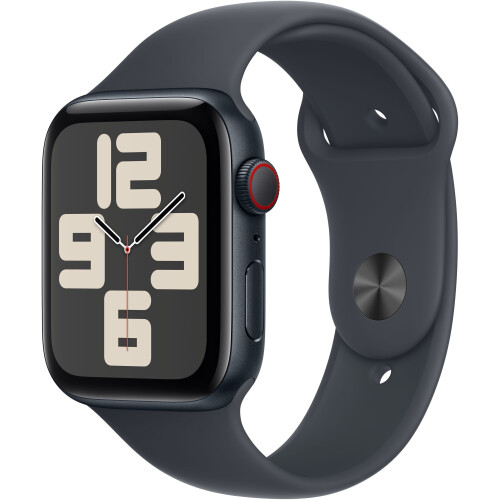 Apple Watch SE (2024) - Smartwatch - GPS + Cellular - 44mm - Zwart