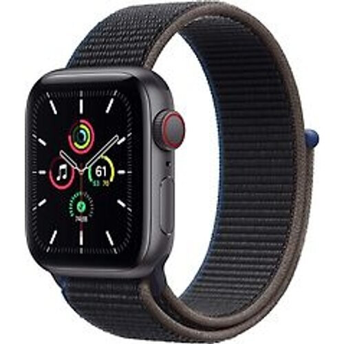 Apple Watch SE 40 mm kast van spacegrijs aluminium met Sport Loop grijs [wifi + cellular] Tweedehands
