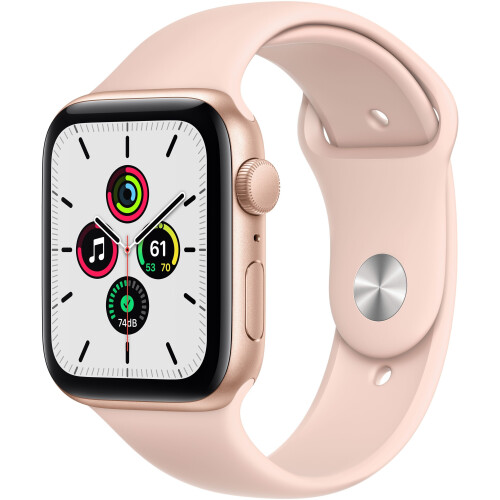 Apple Watch SE (44mm) - Smartwatch - Valdetectie en Slaap-app - Goud (Roze)