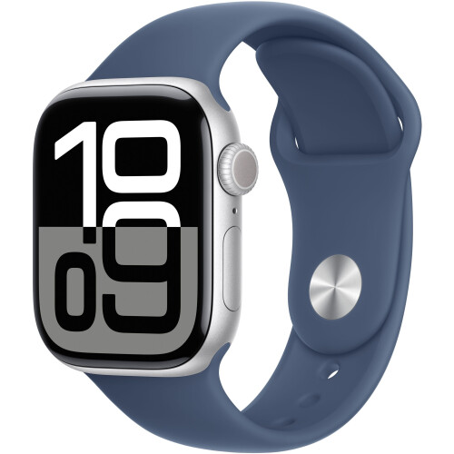 Apple Watch Series 10 - Smartwatch - GPS - 42mm - Zilver (Blauw)