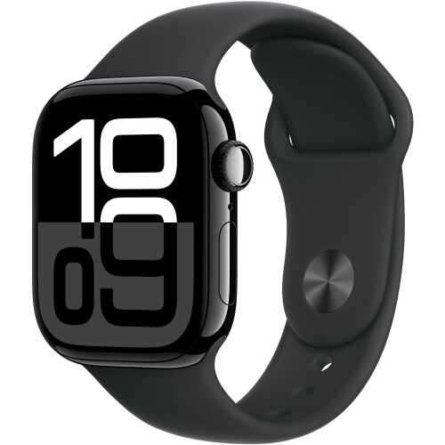 Apple Watch Series 10 - Smartwatch - GPS + Cellular - 42mm - Aluminium - Zwart Tweedehands