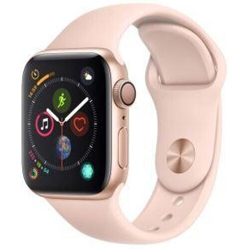 Apple Watch (Series 4) 2018 GPS 40 mm - Aluminium Goud - Roze Tweedehands