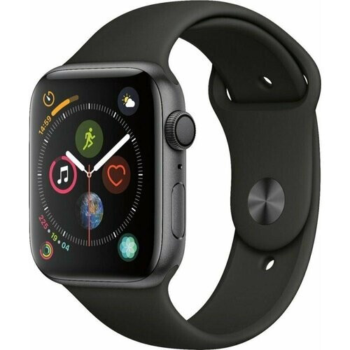 Apple Watch (Series 4) 2018 GPS 44 mm - Aluminium Spacegrijs - Zwart Tweedehands