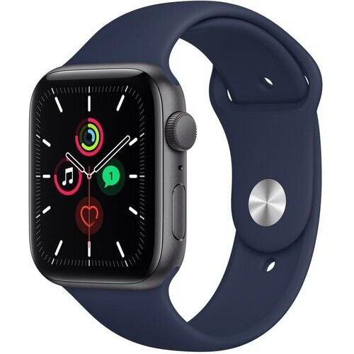 Apple Watch Series 4 (2018) GPS 44 mm - Aluminium Spacegrijs - Sportbandje Blauw Tweedehands