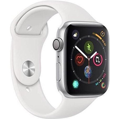 Apple Watch (Series 4) 2018 GPS 44 mm - Aluminium Zilver - Wit Tweedehands