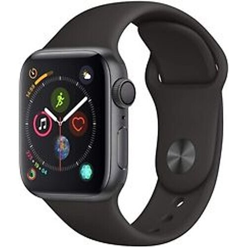 Apple Watch Series 4 40 mm aluminium spacegrijs met sportarmband [wifi] zwart Tweedehands