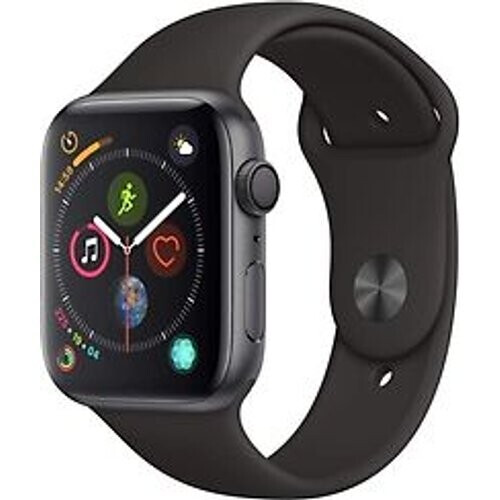 Apple Watch Series 4 44 mm aluminium spacegrijs met sportarmband [wifi] zwart Tweedehands