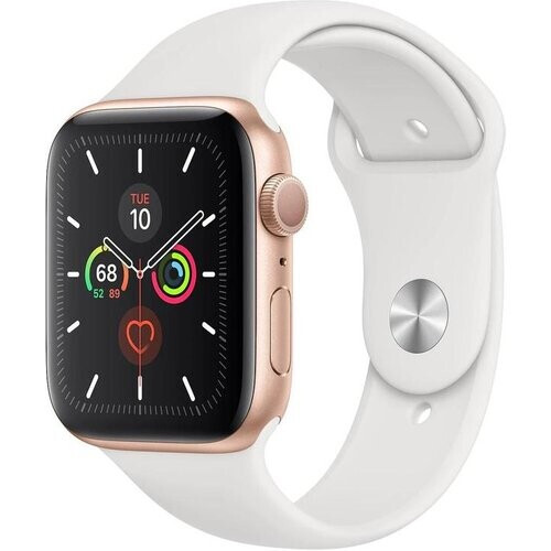 Apple Watch (Series 5) 2019 GPS 40 mm - Aluminium Goud - Wit Tweedehands