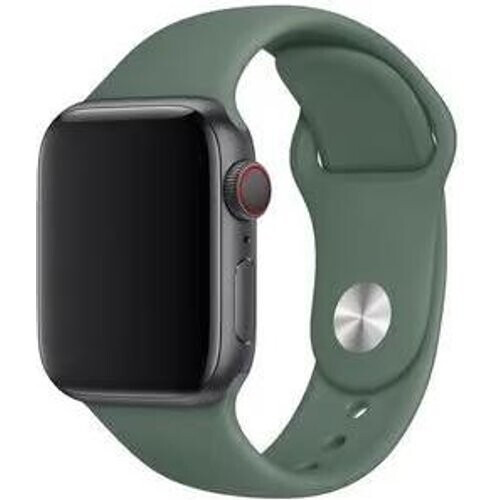 Apple Watch (Series 5) 2019 GPS + Cellular 40 mm - Aluminium Spacegrijs - Sportbandje Groente Tweedehands