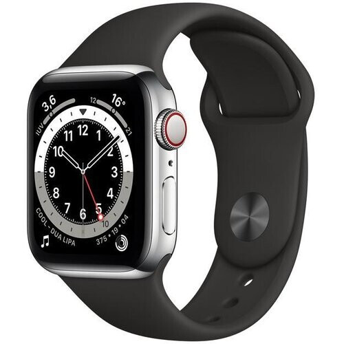 Apple Watch (Series 5) 2019 GPS + Cellular 40 mm - Aluminium Zilver - Zwart Tweedehands