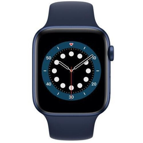 Apple Watch (Series 6) 2020 GPS 40 mm - Aluminium Blauw - Sportbandje Blauw Tweedehands