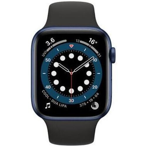 Apple Watch (Series 6) 2020 GPS 40 mm - Aluminium Blauw - Sportbandje Zwart Tweedehands