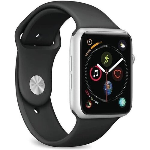 Apple Watch (Series 6) 2020 GPS 40 mm - Aluminium Zilver - Sportbandje Zwart Tweedehands