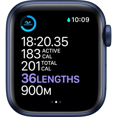 Apple Watch Series 7 (2021) - (band niet inbegrepen) - GPS 41 mm - Blauw Aluminium Tweedehands