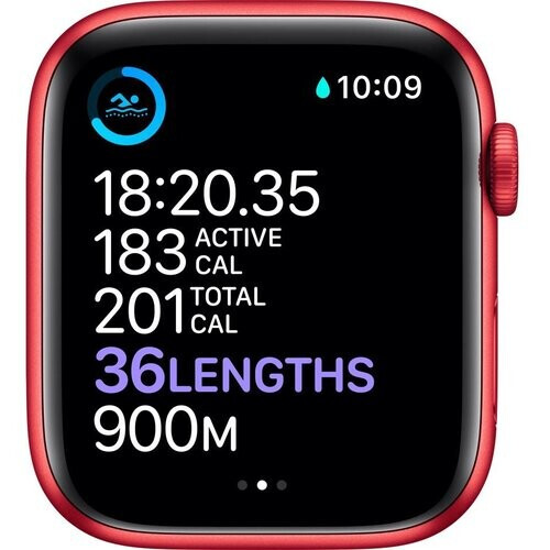 Apple Watch Series 7 (2021) - (band niet inbegrepen) - GPS 45 mm - Rood Aluminium Tweedehands