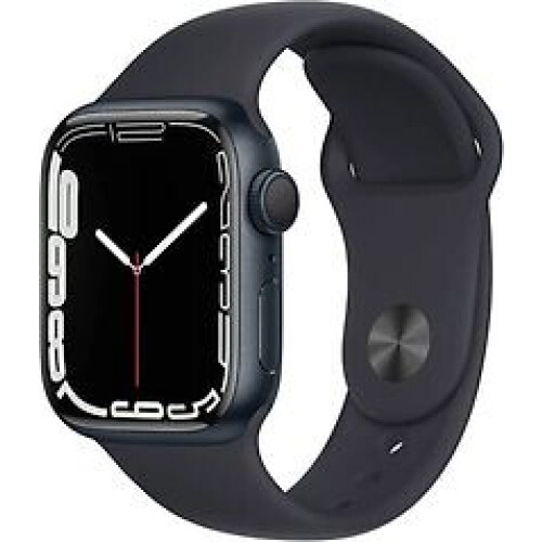 Apple Watch Series 7 41 mm kast van middernacht aluminium met middernacht sportbandje [wifi] Tweedehands