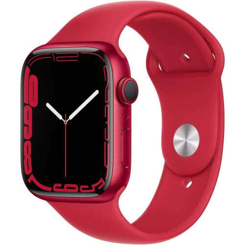 Apple Watch Series 7 - 45mm - Aluminium - Rood - GPS Tweedehands
