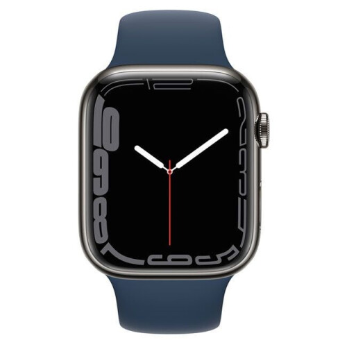 Apple Watch Series 7 45mm Cellular Stainless Steel (Simlockvrij) / SV - Zwart Tweedehands