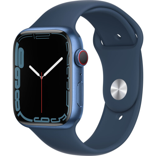 Apple Watch Series 7 - 45mm GPS + 4G - Waterbestendig tot 50m - Blauw