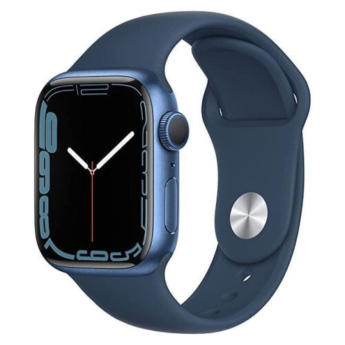 Apple Watch Series 7 - Smartwatch 45mm - Mobiele connectiviteit - Blauw Tweedehands
