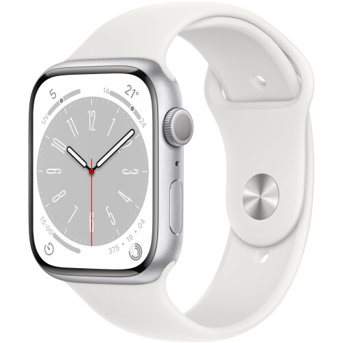 Apple Watch Series 8 - Smartwatch - GPS - 41mm - Aluminium Zilver (Wit)
