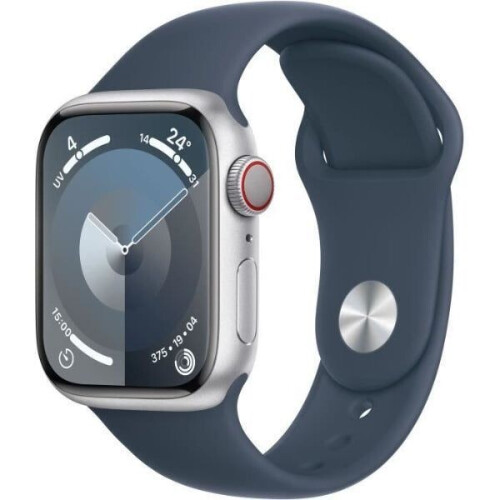 Apple Watch Series 9 - Smartwatch 41mm - GPS/GNSS - Zilver Tweedehands