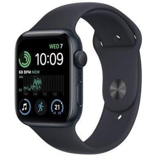 Apple Watch Series SE 2 (2022) GPS 40 mm - Aluminium Midnight - Sportbandje Zwart Tweedehands