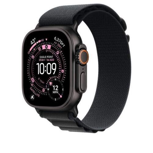 Apple Watch Ultra 2 - 49mm - Titanium - Zwart - GPS + Cellular Tweedehands