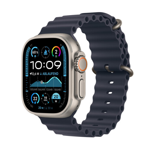 Apple Watch Ultra 2 - Smartwatch - 36u batterijduur - Titanium Blauw