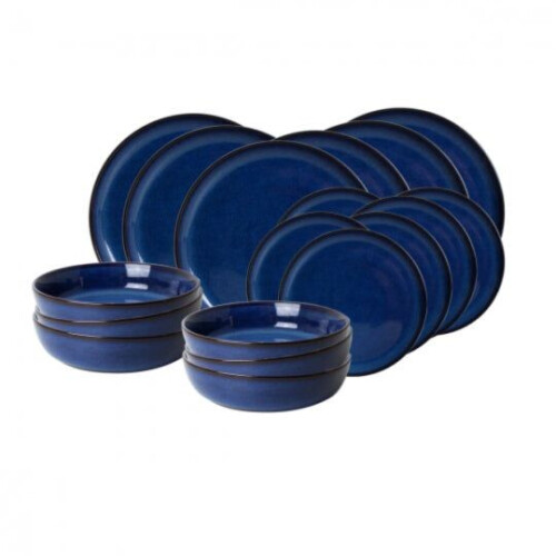 Ardtime 18-piece flat and soup plate service BLUE MOON Tweedehands