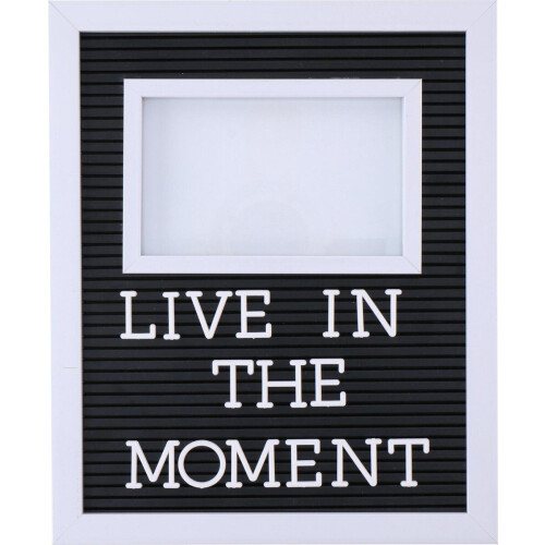 ArtiCasa letterbord met fotolijst - 188 letters - 28x23x3cm - Wit