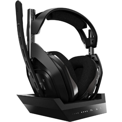 Astro A50 Draadloze Gaming Headset Met Basisstation - Gen 4 - Voor Ps4 Pc En Mac - Zwart En Zilver - Vernieuwd