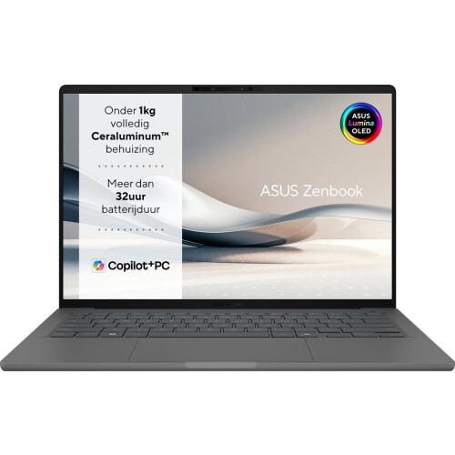 ASUS Zenbook A14 UX3407QA-QD220W - Copilot+ Laptop - 14 inch OLED - 32 GB RAM - 1000 GB opslag Tweedehands
