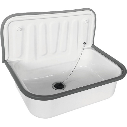 ATL Tevin - Uitgietbak - Stootrand - Wit