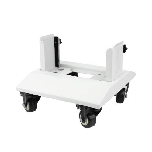 ATP Optimum vloerstandaard - mobiel met wieltjes - wit