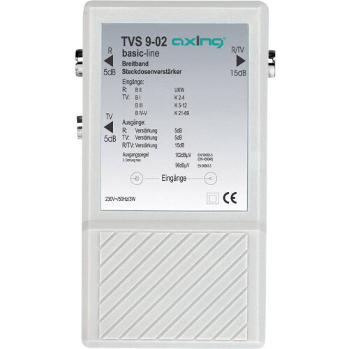 Axing TVS 9-02 - Multirangeversterker - TV FM 10 dB