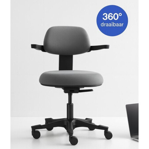 Backerz Ergonomische Werkkruk - Bureaustoelen voor Volwassenen - Volledig Verstelbaar, tot 120kg -