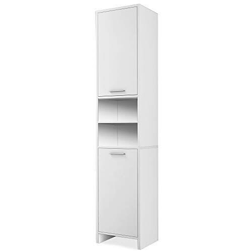 Badkamerkast met legplanken afm. 185 x 30 x 30 cm