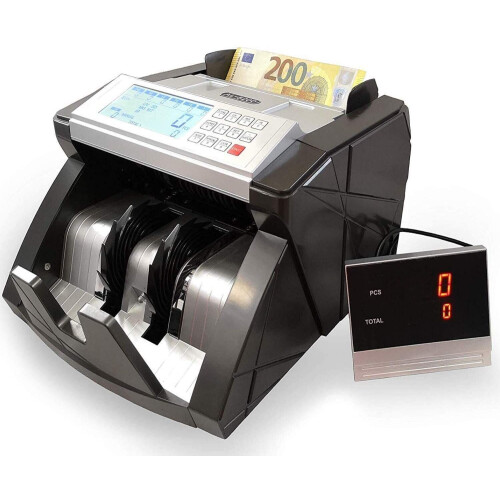 Bankbiljetteller - Geldtelmachine - Herkent 100 en 200 EUR - Capaciteit 500 biljetten