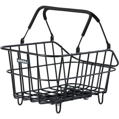 Basil Cento ALU MIK - Fietsmand - Aluminium - Weerbestendig - Mat Zwart Tweedehands