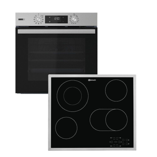 Bauknecht BAKO 760 Steam - Inbouw Oven Set - Keramische Kookplaat 4 zones A+ - Zwart/Inox Tweedehands