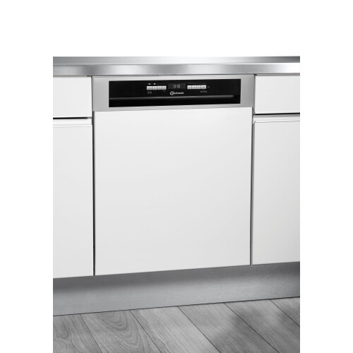 BAUKNECHT BBO 3O539 PLGT - Half Geïntegreerde Vaatwasser - 14 couverts - Roestvrij staal Tweedehands