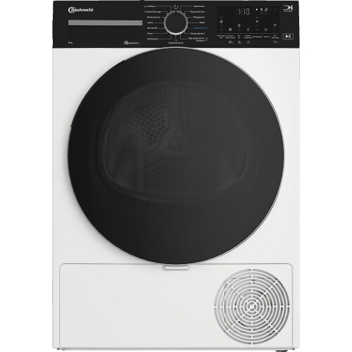 Bauknecht Bt86bwb - Warmtepompdroger - 8 Kg - 60 Db - Energieklasse B - Wit | Nieuw (outlet)