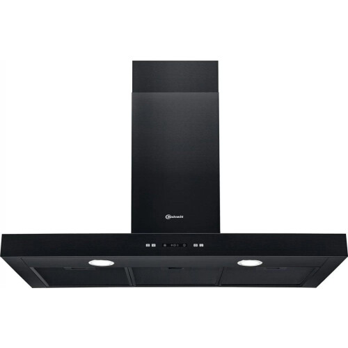 Bauknecht DBIBS93FLLK - Wandschouwafzuigkap - 4 standen 720 m³/h 73 dB(A) LED verlichting Tweedehands