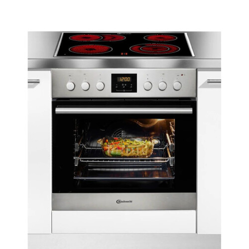 BAUKNECHT HVR2 KH5V2 IN - Inbouw fornuis - Oven + Kookplaat 65L - DiamondClean Tweedehands