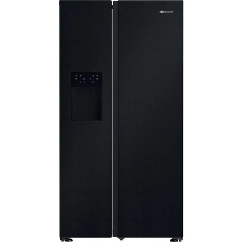 Bauknecht Sbsiwe90 - Amerikaanse Koelkast - 179 Cm - 578l - No Frost - Zwart | Nieuw (outlet) Tweedehands