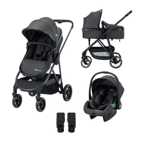 Bebeconfort Brume Trio - Kinderwagen 3-in-1 - Flexibel reissysteem - Mineral Graphite